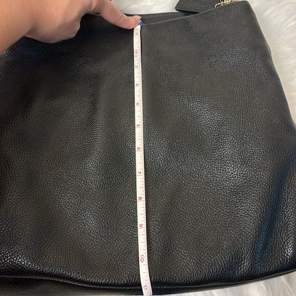 Coach Black Leather Hobo Tote Bag - Picture 10 of 11